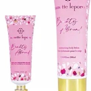 Nanette Lepore Pink Beauty Abroad Body Lotion Set of 2 NEW